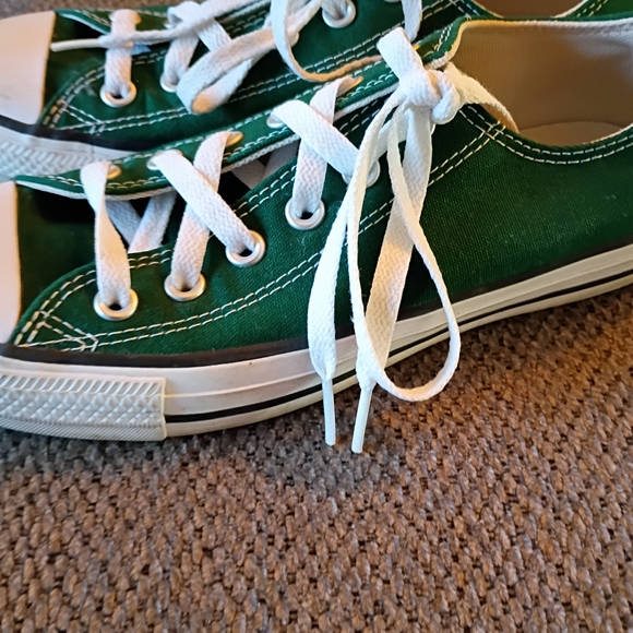 Converse All Star Low Top Unisex Sneaker Men’s Size 6.5 Womens Size 8.5 Green - Picture 8 of 12